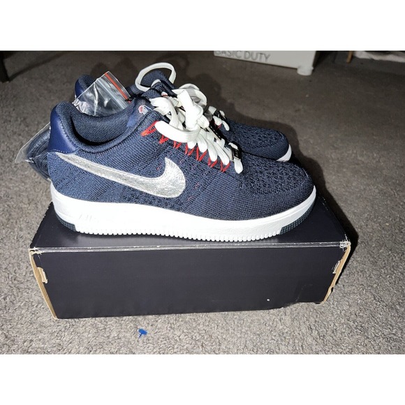 NIKE AF1 ULTRA FLYKNIT LOW RKK ROBERT KRAFT NEW ENGLAND PATRIOTS 5.5 AH8425-400 - Picture 1 of 13